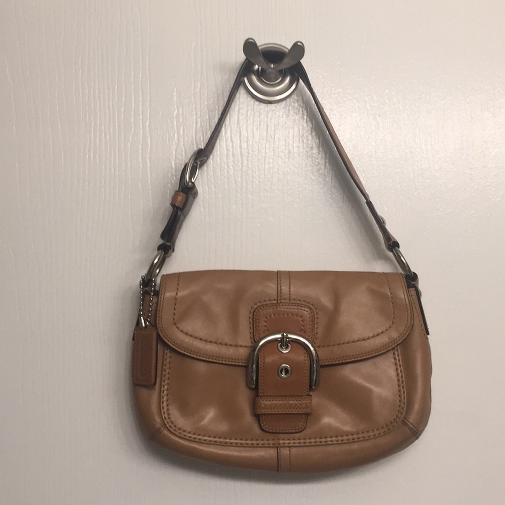 Tan leather Coach Handbag